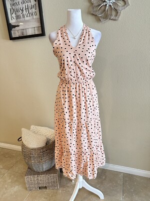sachin and babi light blue dress 228-1 LUCY - pleated comfortable dress - peach main image 1