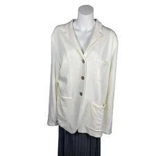 Bluesalt The Big Rock Boyfriend Blazer Women's 5 Unbleached Made in USA 