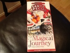 LLANGOLLEN RAILWAY CHRISTMAS 2016 SANTA SPECIAL TIMETABLE ADVERTISING LEAFLET 