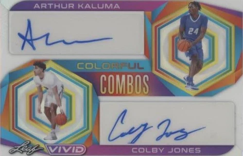 2022-23 Leaf Vivid - Arthur Kaluma/Colby Jones #CC-6