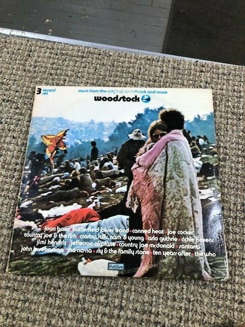 WOODSTOCK 3 ALBUM LP SET SOUNDTRACK - 1970 Cotillion SD 3-500 --71  
