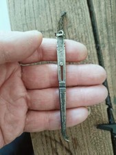 old silver tweezers decoration