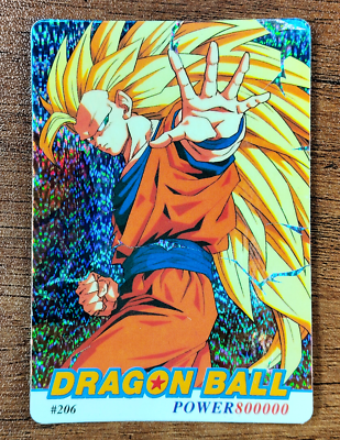 DRAGON BALL Z HOLOGRAPHIC CARD #206 - PERU, YEAR 1994 - 1995 | eBay