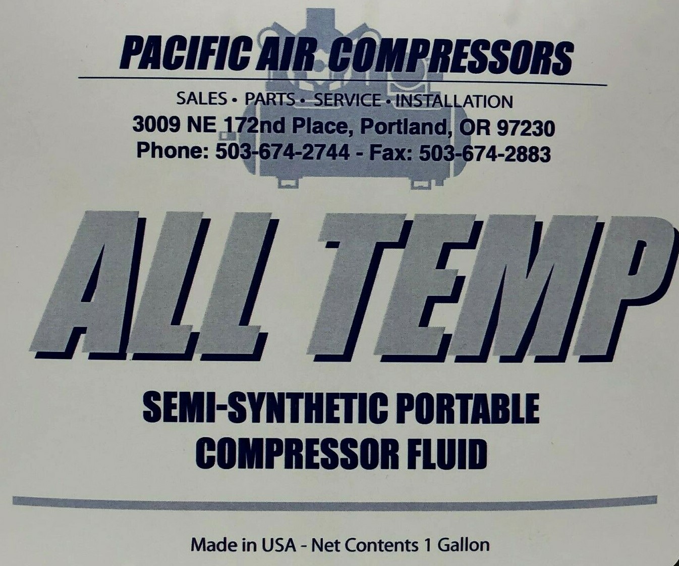  SYNTHETIC ALL TEMPERATURE DIESEL PORTABLE ROTARY SCREW AIR COMPRESSOR OIL