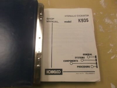 Kobelco K935 Hydraulic Crawler Excavator Shop Service Repair Manual xz