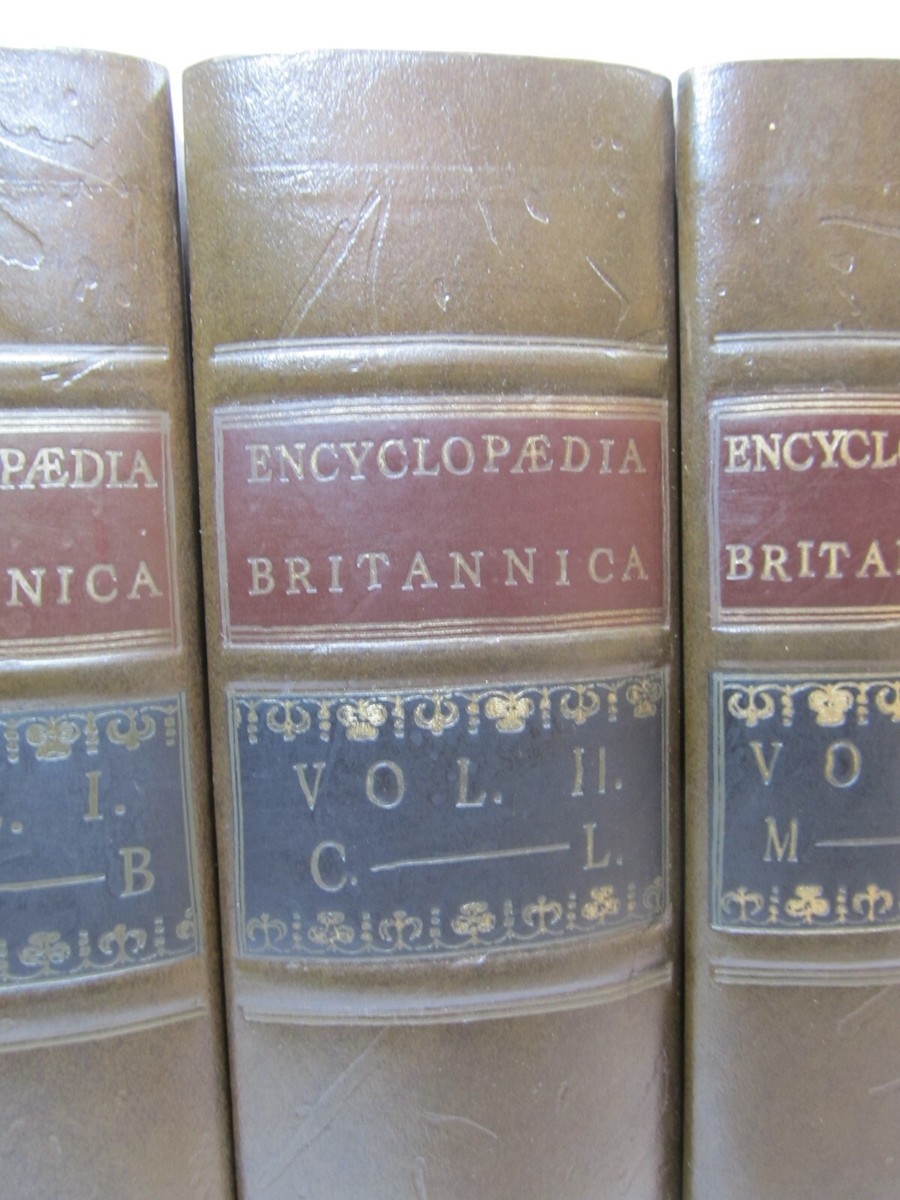 1768-1771 Encyclopedia Britannica 3 Volume Set Vintage Facsimile