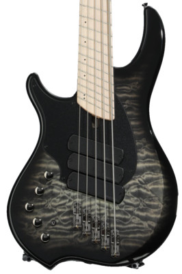 Dingwall Guitars Combustion 5-string Left-handed Electric Bass - 2-tone Black