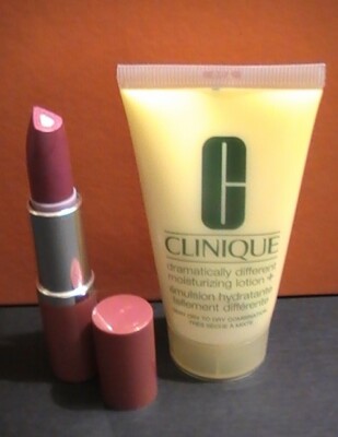 Clinigue - DRAMATICALLY DIFFERENT Lipstick & MOISTURIZING LOTION - 2 NEW TRAVEL