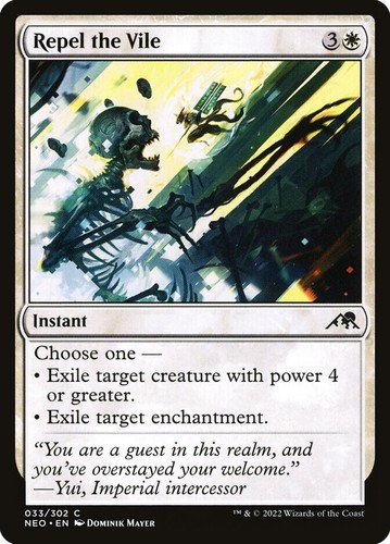 Magic The Gathering Magic The Gathering Kamigawa Neon Dynasty Repele the Vile 033/302 Magic The Gathering Magic The Gathering Magic The Gathering Magic The Ga - Imagen 4 de 6