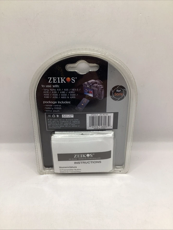 Wireless Remote Control F5 For Sony A900 A850 A700 A580 A560 A550 A500 A390 A230 - Image 2 of 2