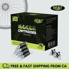 16g CO2 Cartridge For Bike Bicycle Tire Air Inflator Threaded Spozer 12 PACK