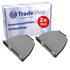 2x Innenraumfilter Aktivkohlefilter für MERCEDES AMG CLS GT C/E-Klasse W204 W212