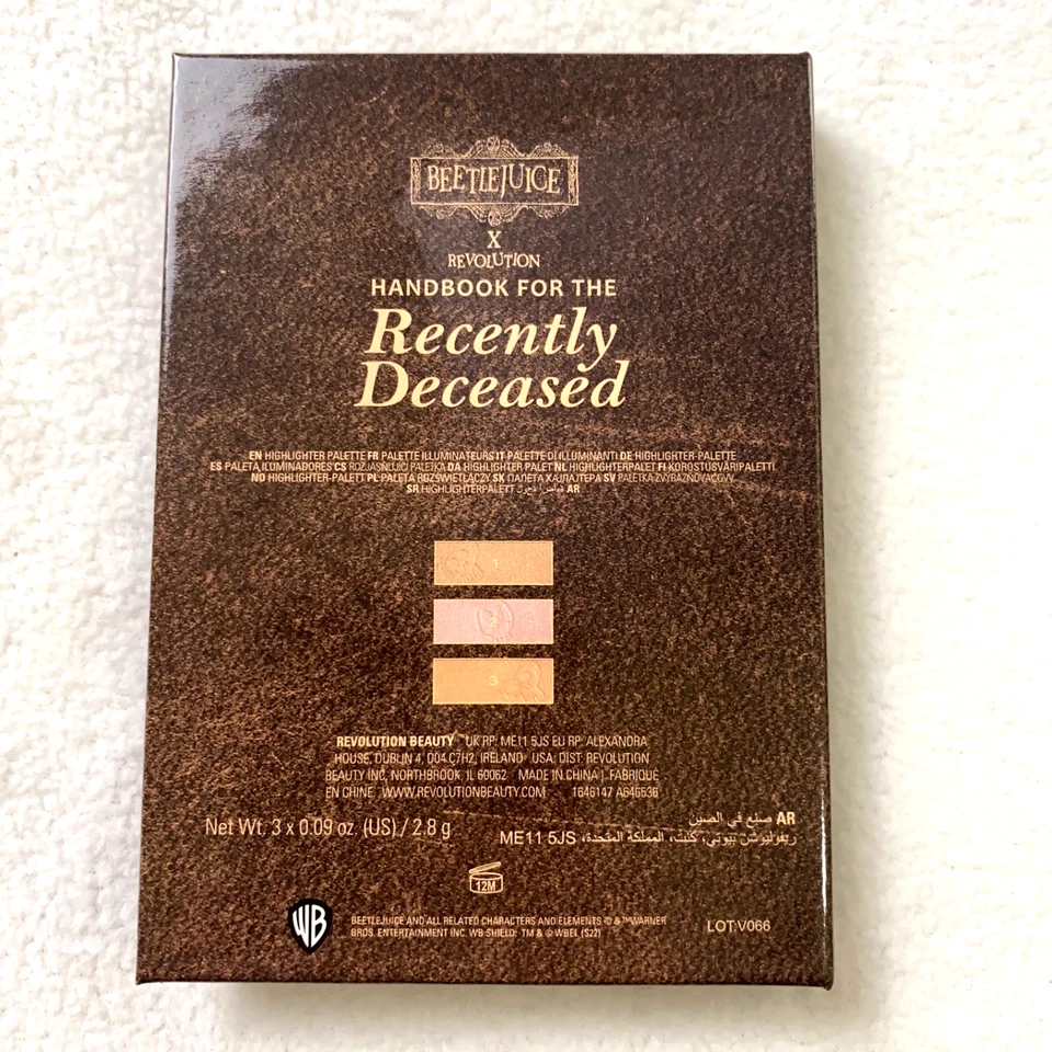 Revolution X Beetlejuice Handbook For The Recently Deceased Highlighter Palette - Image 3 of 4