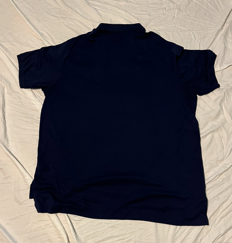 POLO RALPH LAUREN HERREN GEBRAUCHT 2-KNOPF "67" & "R" PATCH HEMD MARINEBLAU 3XLT - Bild 2 von 2