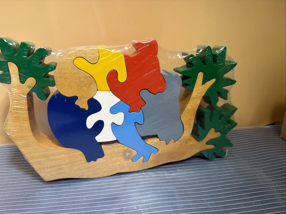 Wooden Jigsaw Puzzle, Koala Bears. Early Learning Educational Toy. - Image 2 of 2