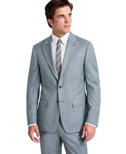 Calvin Klein Mens Slim fit Suit Jacket Blazer 36 R Green Solid Stretch