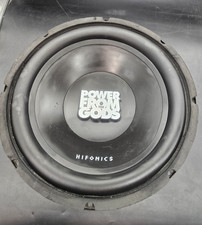 Hifonics 12" Subwoofer Power from The Gods Audio Stereo Sub Atlas II AHF1204 VTG