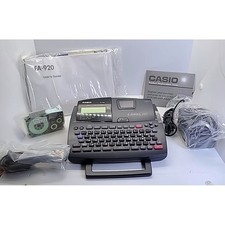 Vintage Casio Label It! KL-8100PLUS Printer Sharp Wizard OZ-630 Organizer Bundle