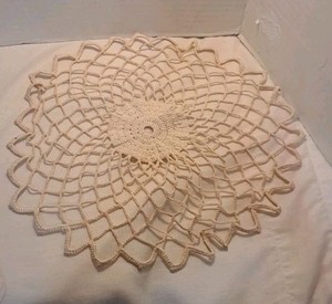 VTG Handcrocheted Doily 12"