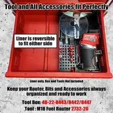 M18 Router Organizer for Milwaukee Packout insert 2 and 3 Drawer V2