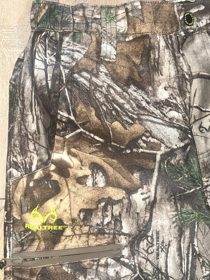 Pantalones informales de caza REALTREE cargo marrón verde camuflaje talla XL (14/16) USADOS EN EXCELENTE ESTADO Foto 4 de 4