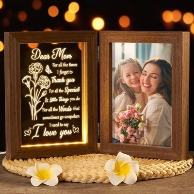 Mom Gifts from Daughters Son Unique Christmas Gifts for Mom, Engraved Night Ligh