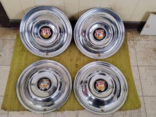 50 51 52 53 Oldsmobile Hub Caps 15 Set 4 Olds 1950 1951 1952 1953 Wheel Covers
