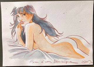 JIM – Dessin original dédicacé « Marie »
