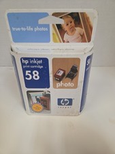 HP 58 Photo Ink jet Print Cartridge Genuine Sealed box expired 02/04 Cartridge