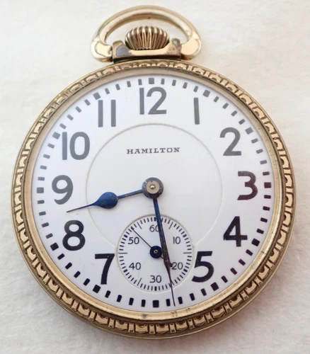 ANTIQUE 16s HAMILTON 992 21 JEWEL 21J RAILROAD POCKET WATCH