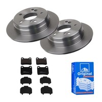 ATE Bremsscheiben Ø258MM + BremsbelÄGe Hinten FÜR MERCEDES-BENZ 190