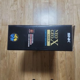 SNK Neo Geo X Gold Limited Edition Console Complete Set Black Tested Used Japan