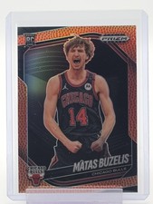 MATAS BUZELIS 2024-25 PRIZM BLACK ROOKIE BASKETBALL PRIZMS /225 #41 BULLS Q4832