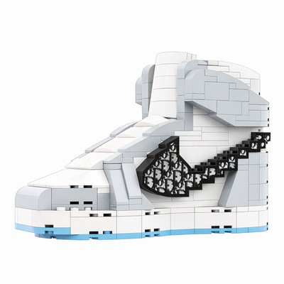 Sneaker Inspired Brick Building Set Shoe Display Model Collectible Gift