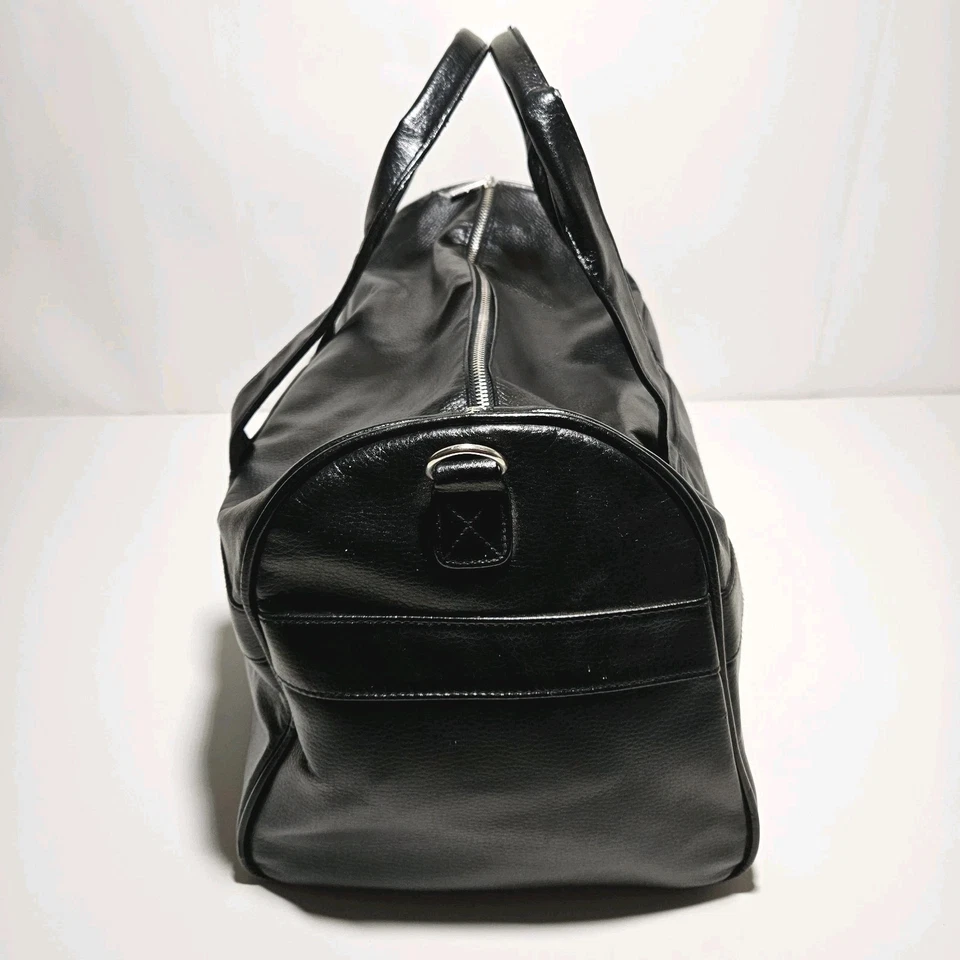 Винтажная спортивная сумка Giorgio Armani Parfums черная искусственная кожа спортзал выходные путешествия - Изображение 2 из 4