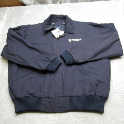 Tri-Mountain Jacket Men 2XL Navy Canvas Removable Wool Liner