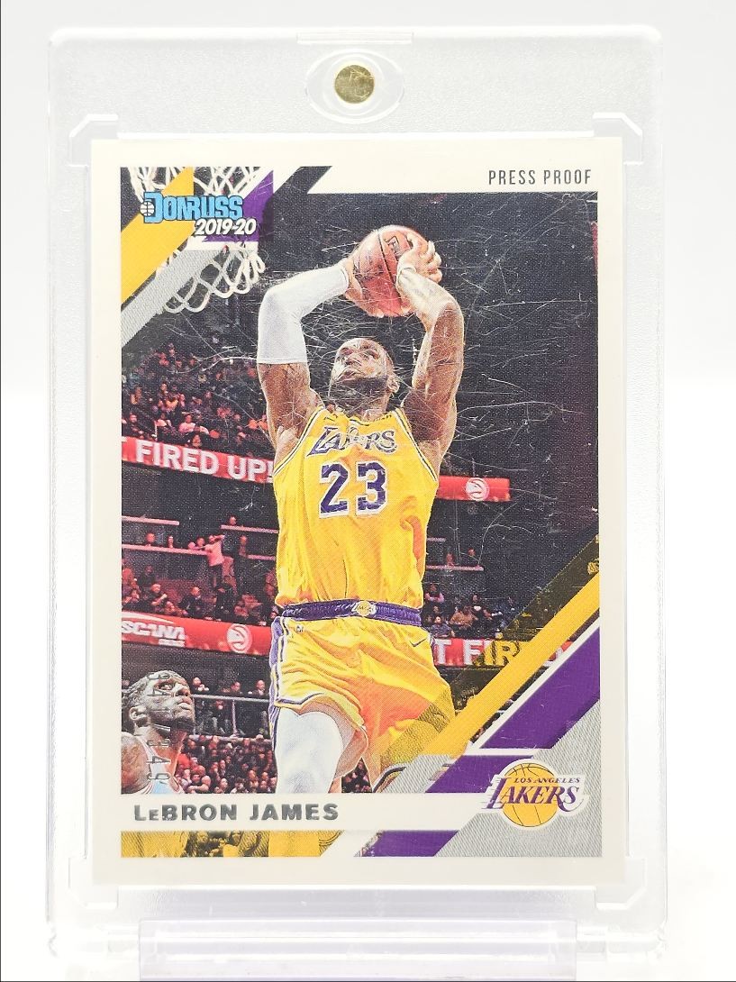LEBRON JAMES 2019-20 DONRUSS PRESS PROOF SILVER LAKERS #94 /349 Q5677