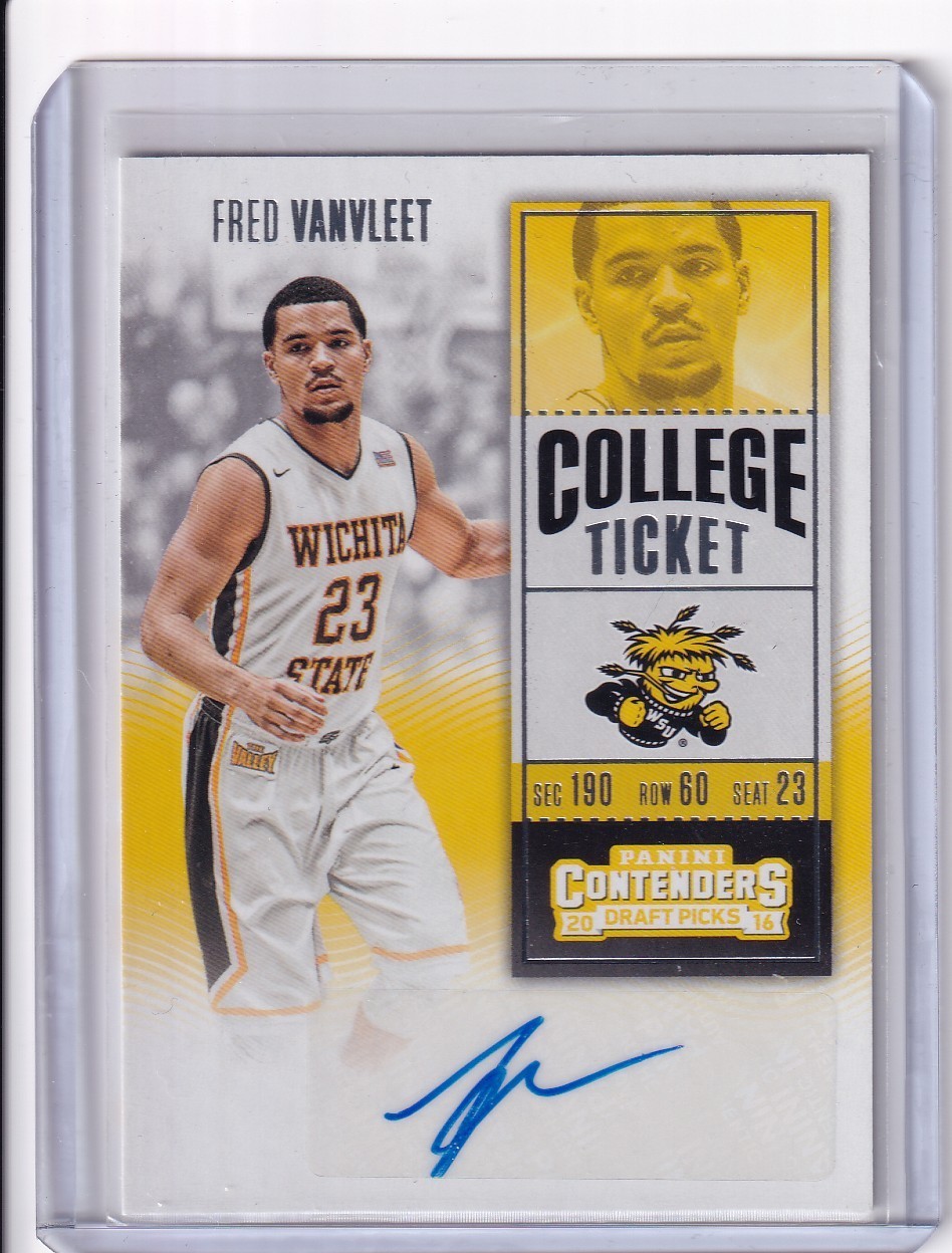 Fred VanVleet 2016 Panini Contenders College Ticket RC Auto #144 - Shockers