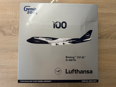 GeminiJets 1:200 Lufthansa B747-8 100th Anniversary G2DLH1513 D-ABYN - NEU OVP