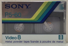 Sony P5-60 Video8 8mm Metal Powder Camcorder Tape PAL 60 Min Sealed New Japan