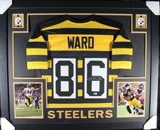 HINES WARD (Steelers bumblebee SKYLINE) Signed Autographed Framed Jersey Beckett