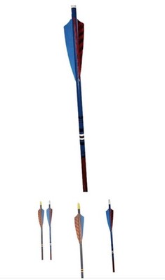 PORT ORFORD CEDAR HUNTER MOON ARROWS 5/16-IN DIA/30'' LENGTH, 30 pd Dk Blue Mahog