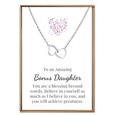 VIY Personal Card Bonus daughter gifts, Stepdaughter necklace, Step daughter