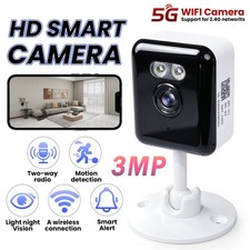 Smart Security Camera 2K 3MP WiFi Baby Pet Monitor Color Night Vision 2-Way Talk
