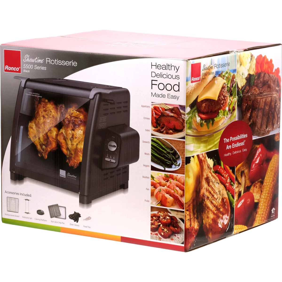 Pièces Ronco Showtime Rotisserie 4000/5000 - Roues, Tiges Et Base De Chargement