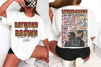 Raymond and Brown R and B Tour Concert Graphic Tshirt