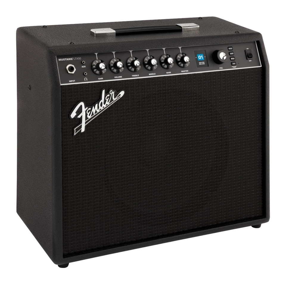 Fender Mustang LTX50 50W Guitar Amplifier 120V 12 Inch Celestion G12P-80 Speaker - Image 3 of 4