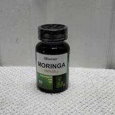 Himiyer Moringa 100% Pure Leaf Extract 800mg 60 Veggie Capsules Exp 07/2027 L