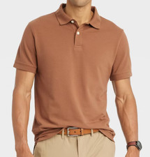 NEW Goodfellow Co. Men's Every Wear Polo Shirt Brown Size Small