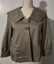 Anthropologie Sanctuary Clothing Swing Jacket Coat Cropped Sz Large MSRP $150